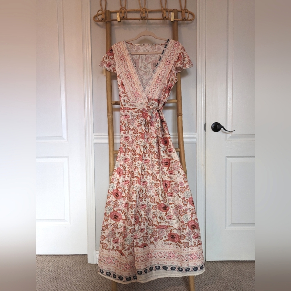 Boho wrap dress